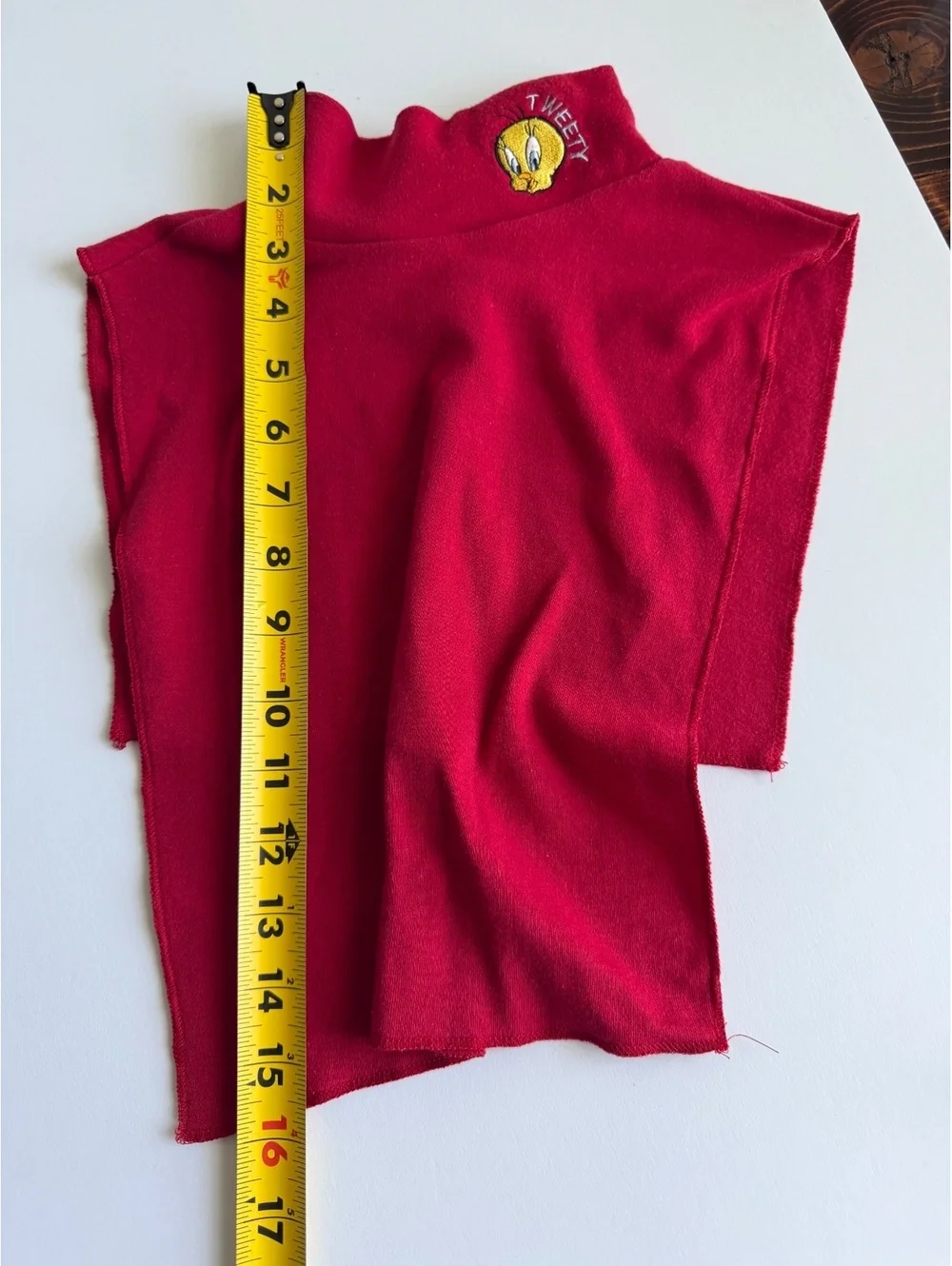 Kids Vintage 1998 Looney Tunes Tweety Bird Mock-Neck Collar Dickey Set